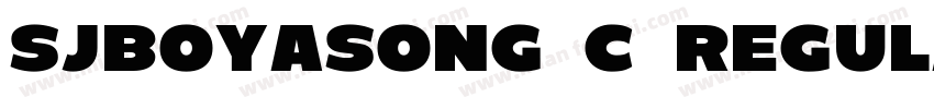sjboyasong c regular字体转换